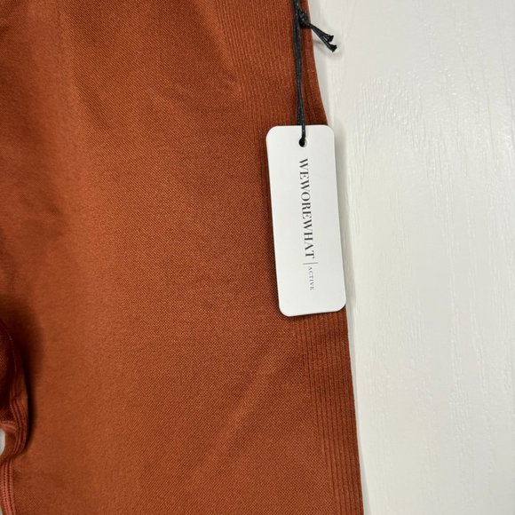 NWT WeWoreWhat Seamless Circular Knit Cinnamon Stick Leggings XL Revolve - Picture 5 of 10
